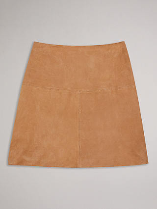 Ted Baker Chiyo A-Line Mini Skirt, Camel