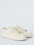 Superga 2740 Platform Trainers, Beige/Natural