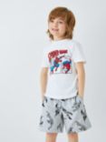 Brand Threads Kids' Spider-Man T-Shirt & Shorts Set, Grey/White