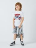 Brand Threads Kids' Spider-Man T-Shirt & Shorts Set, Grey/White