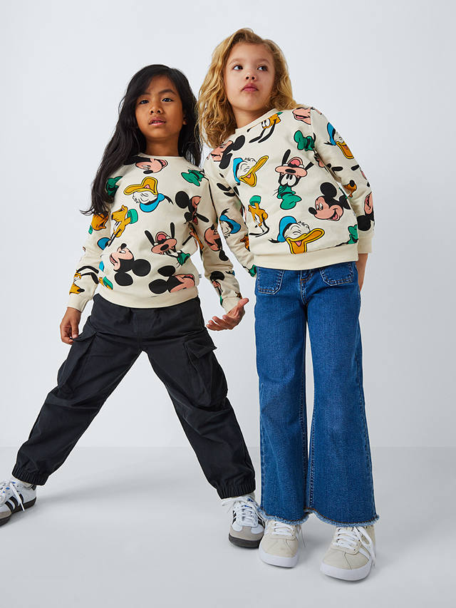 Brand Threads Kids' Disney Mickey Mouse Sweatshirt, Natural