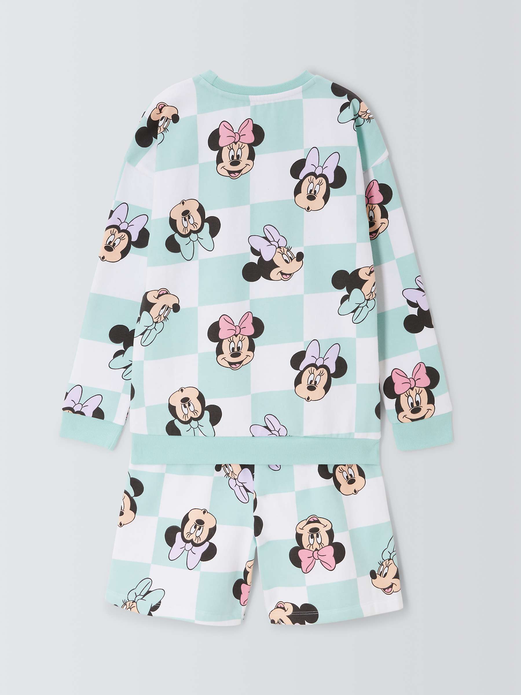 Buy Brand Threads Kids' Disney Minnie Mouse Sweatshirt & Shorts Set, Mint Online at johnlewis.com