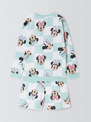 Brand Threads Kids' Disney Minnie Mouse Sweatshirt & Shorts Set, Mint