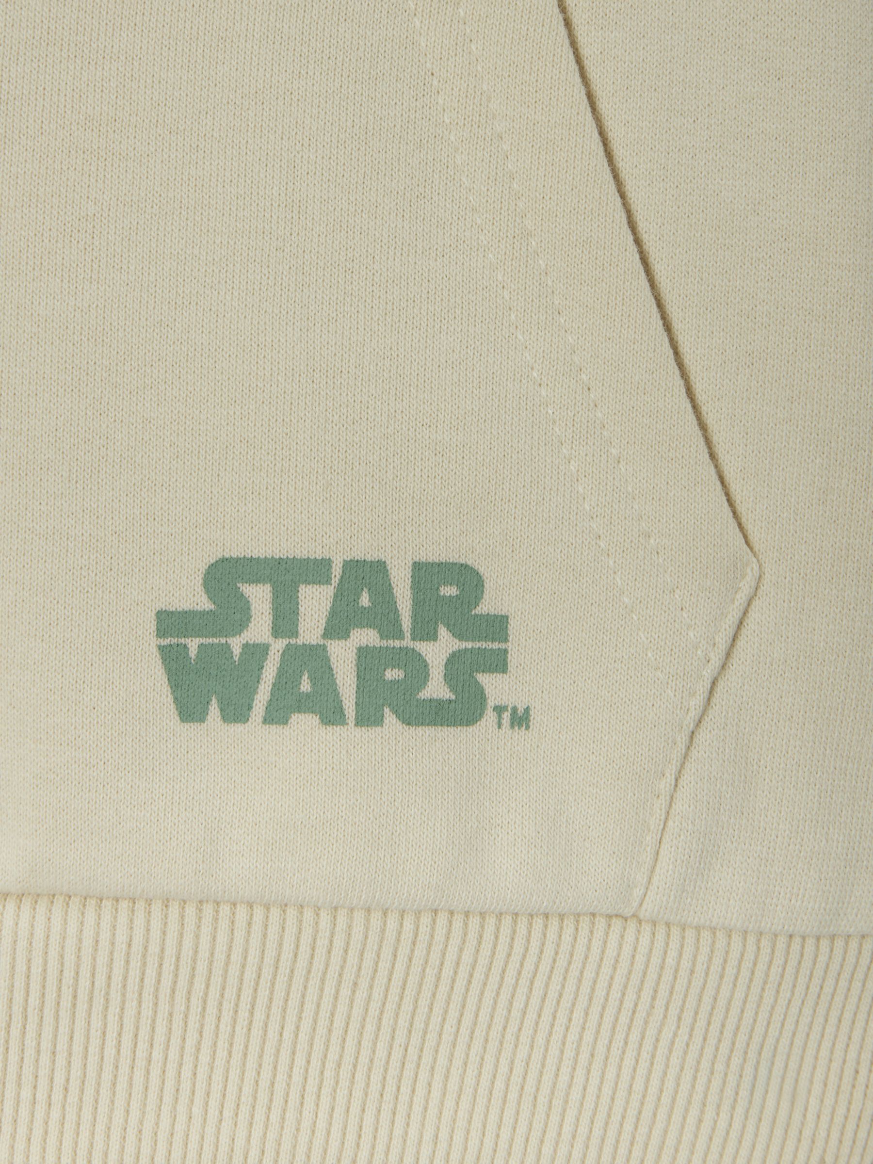 Brand Threads Kids' Star Wars Mandolorian Hoodie, Green, 4-5 years