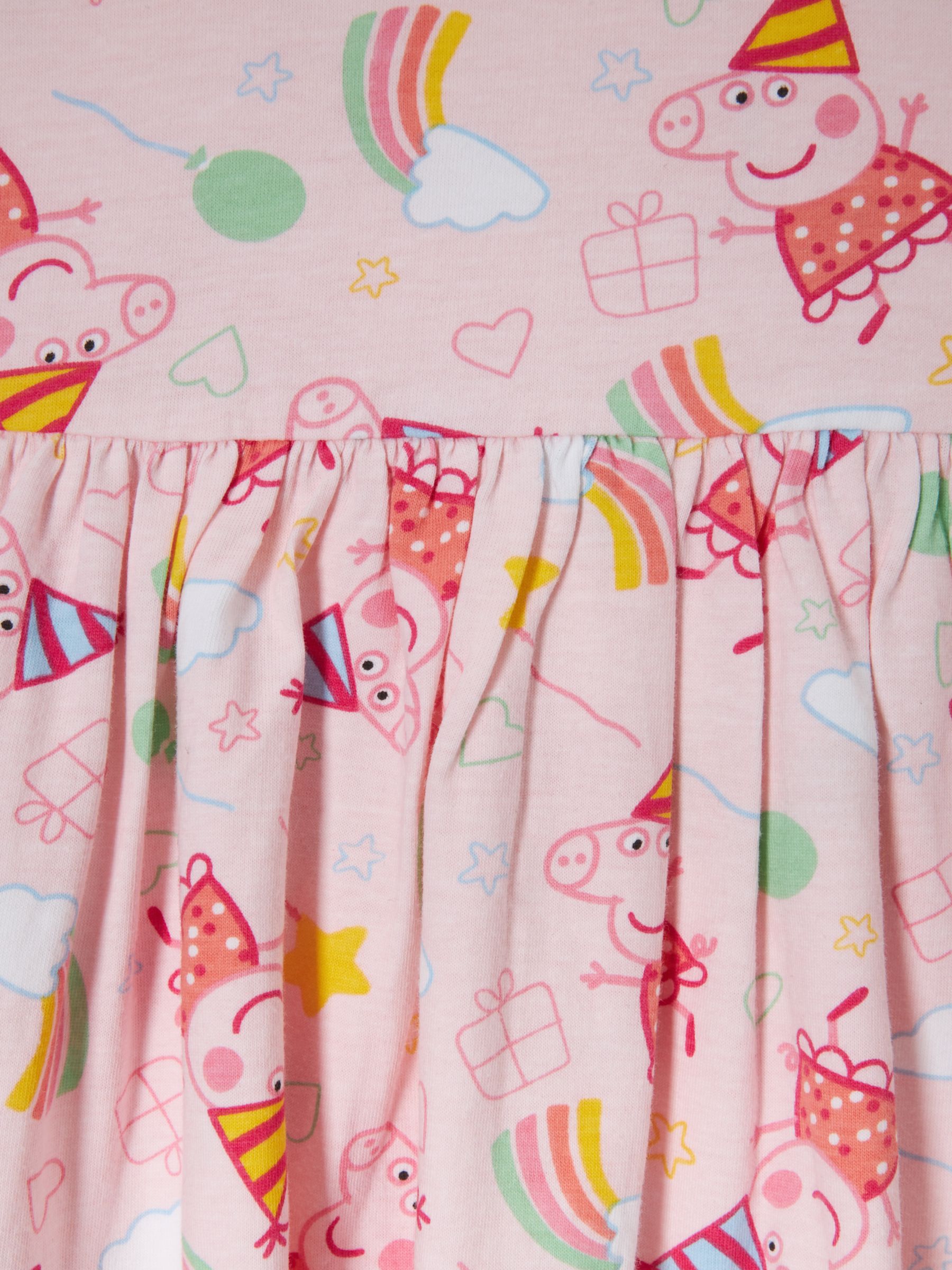 Buy Brand Threads Kids' Peppa Pig Print Dress, White/Pink Online at johnlewis.com