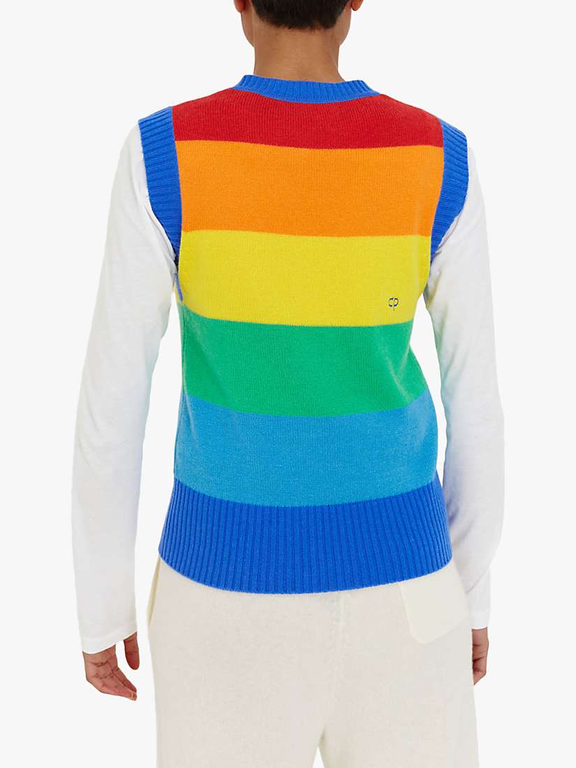 Buy Chinti & Parker Wool & Cashmere Blend Ski Slogan Vest, Multi Online at johnlewis.com