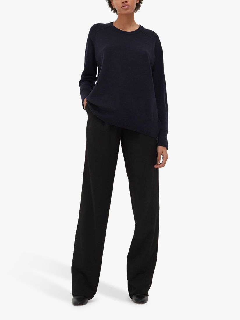 Chinti & Parker Cashmere Slouchy Jumper, Navy, XS
