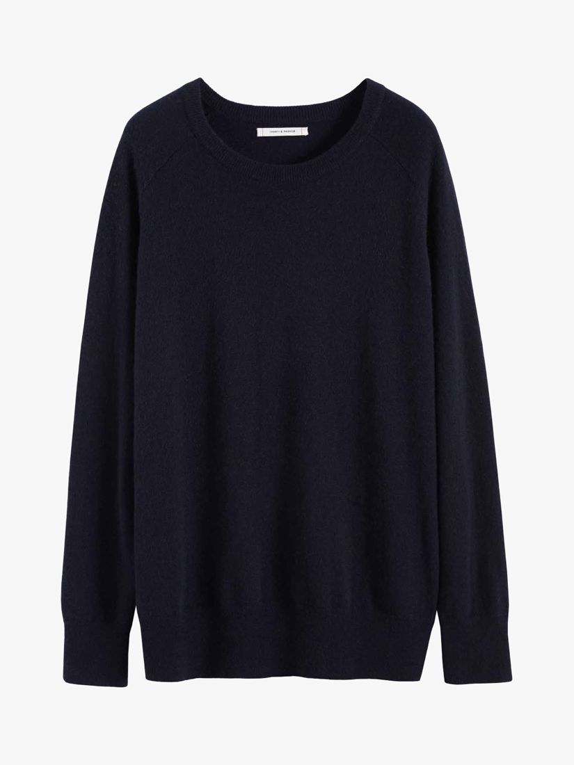 Chinti & Parker Cashmere Slouchy Jumper, Navy, XS