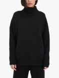 Chinti & Parker Cashmere Roll-Neck Jumper, Black