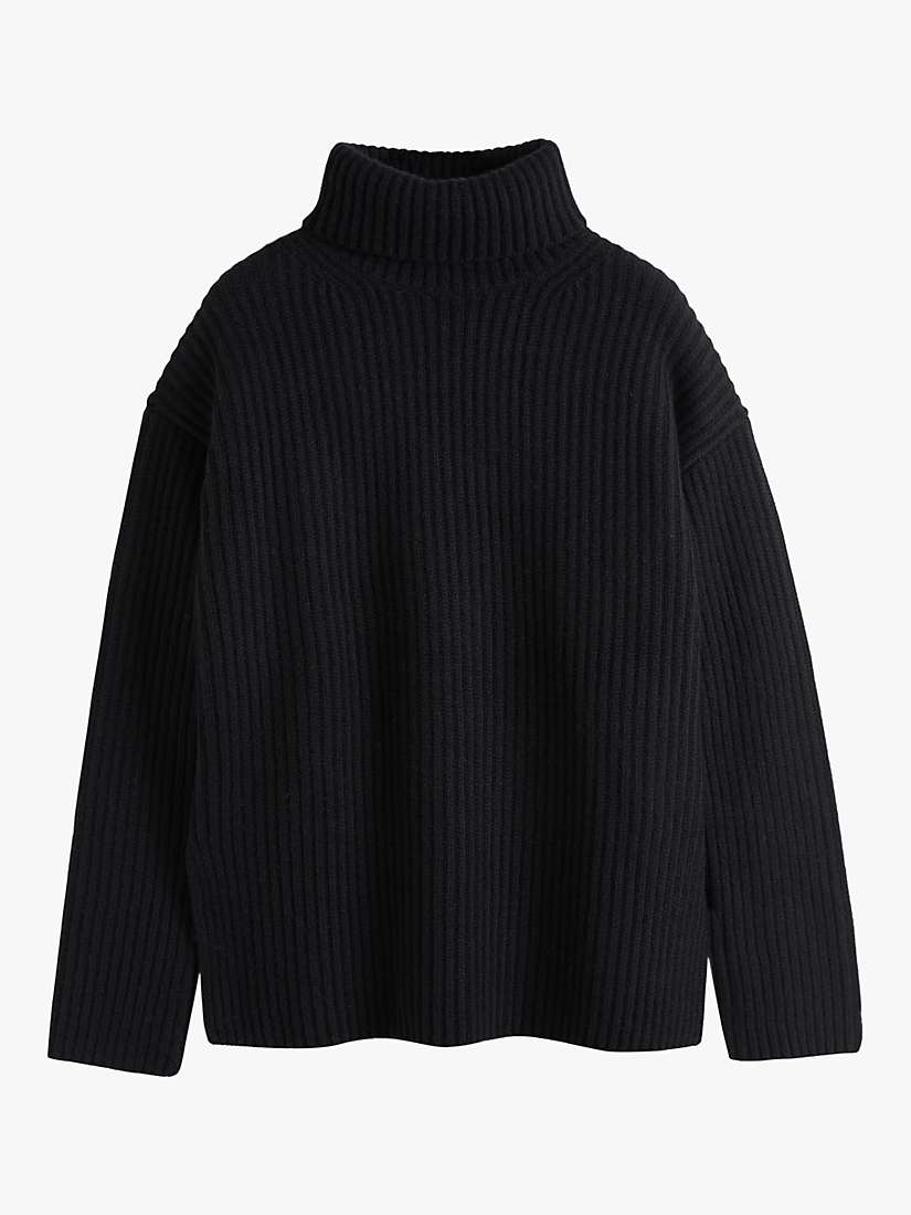 Buy Chinti & Parker Ribbed Cashmere Roll-Neck Jumper Online at johnlewis.com