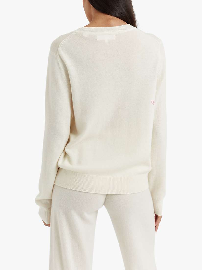 Buy Chinti & Parker Smurfs In Bloom Wool & Cashmere Blend Jumper, Cream/Multi Online at johnlewis.com