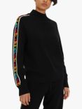 Chinti & Parker Ski Club Wool and Cashmere Blend Jumper, Black/Multi