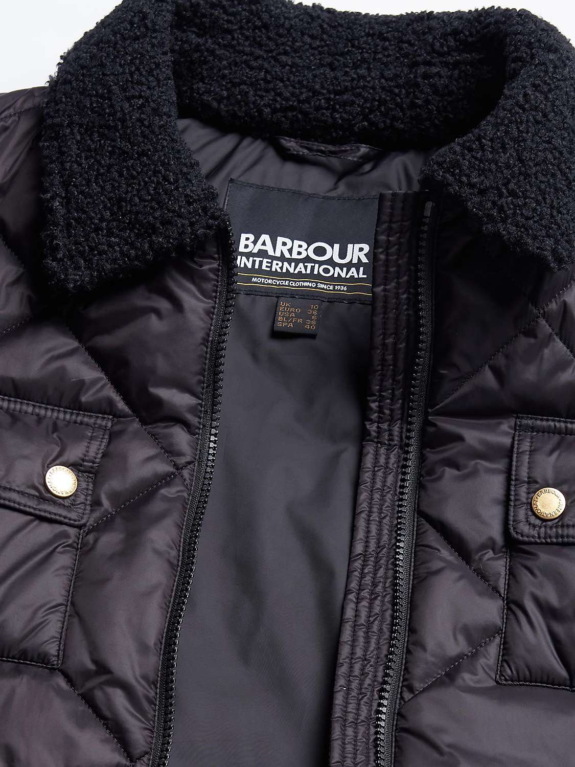 Buy Barbour International Supanova Quilted Longline Jacket Online at johnlewis.com