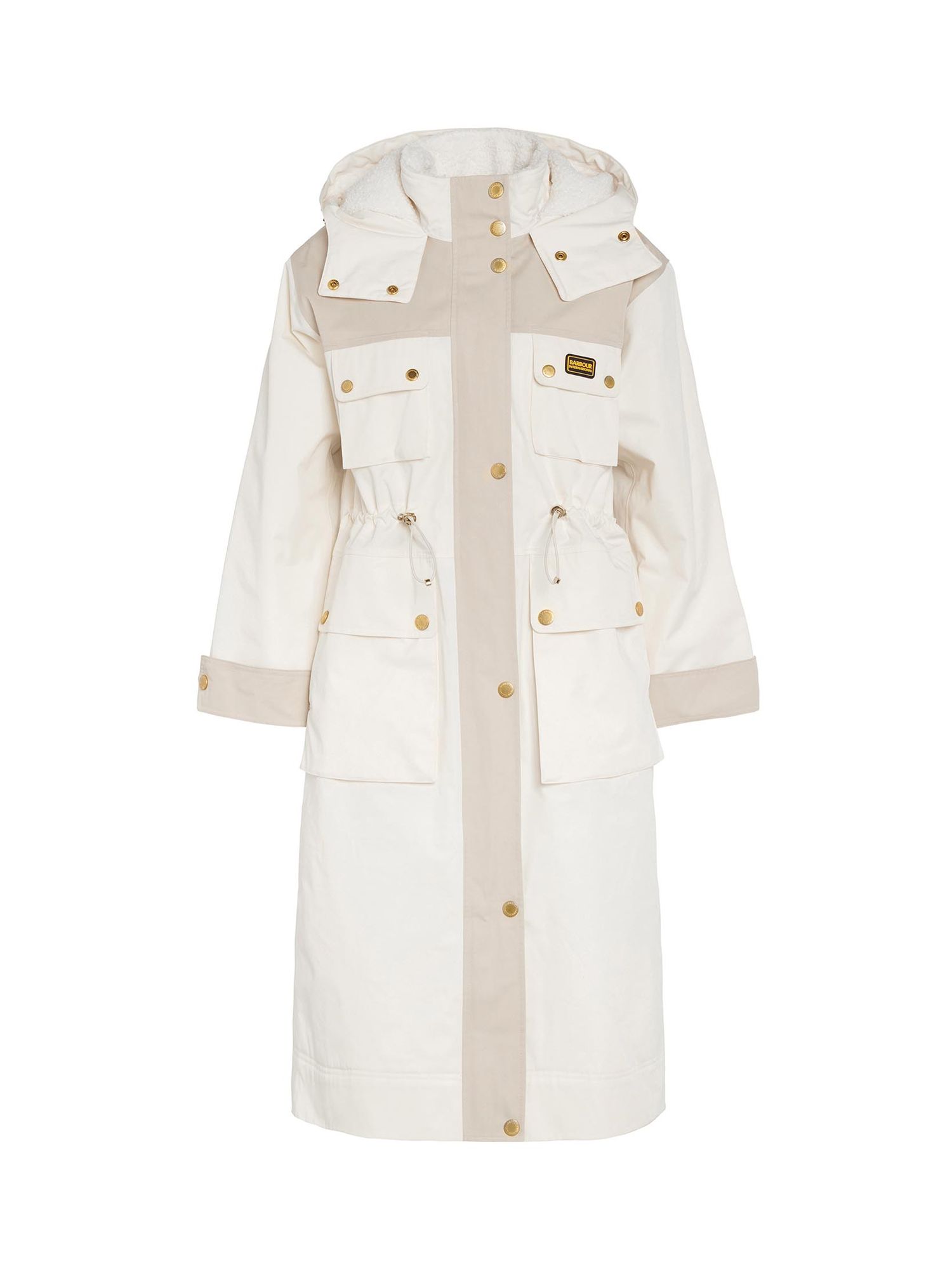 Barbour white hot sale jacket womens