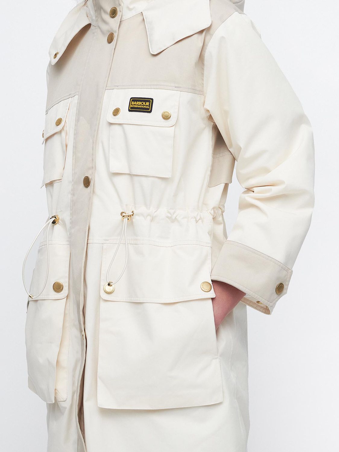 Barbour hot sale white coat