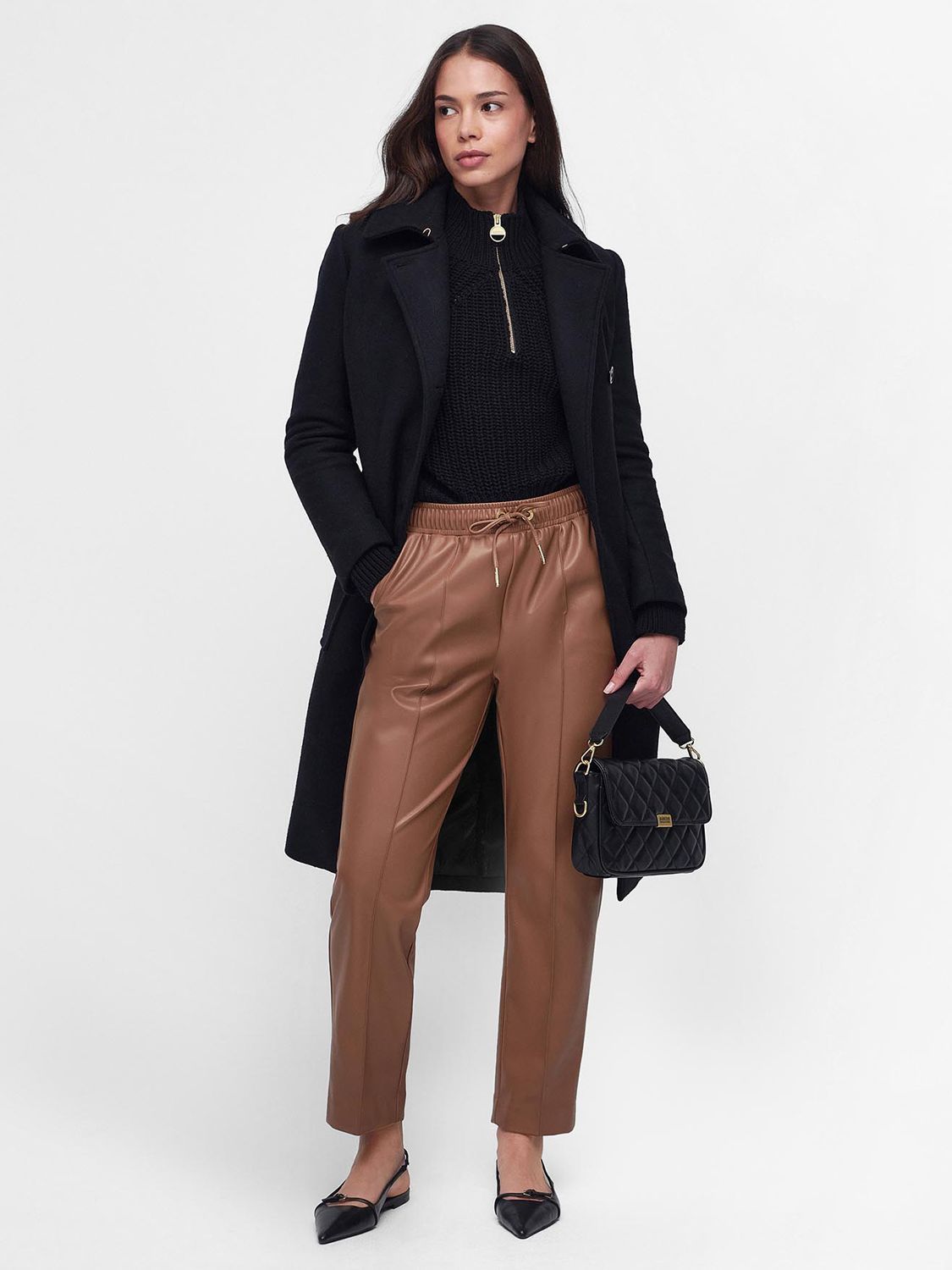 Barbour International Agusta Trousers, Camel at John Lewis & Partners