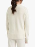 Chinti & Parker Cashmere Patch Pocket Jumper, Cream