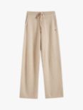 Chinti & Parker Cashmere Wide-Leg Trousers, Oatmeal