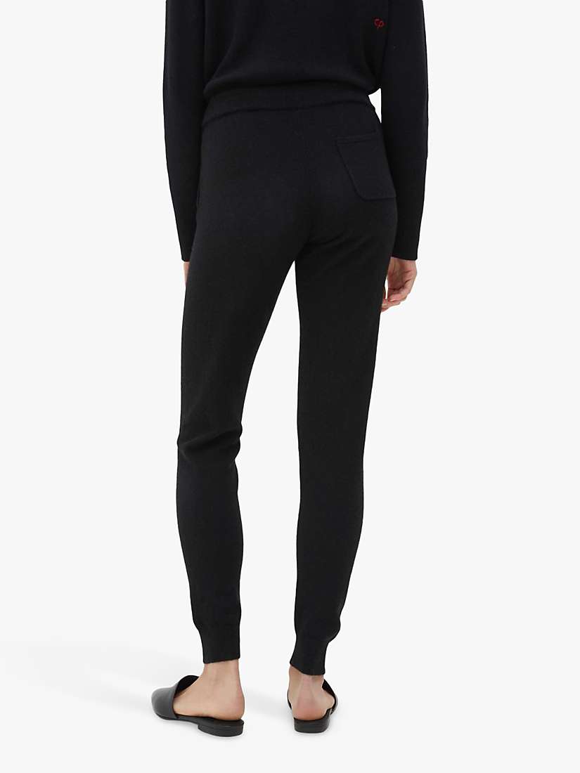 Buy Chinti & Parker Cashmere Tapered Joggers, Black Online at johnlewis.com