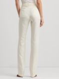 Lauren Ralph Lauren Yonya Linen Blend Twill Trousers, Natural Cream, Natural Cream