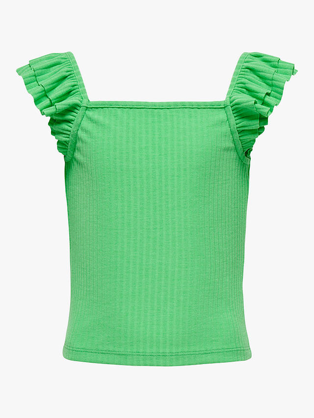 Kids ONLY Kids' Frill Strap Ribbed Top, Spring Bouquet