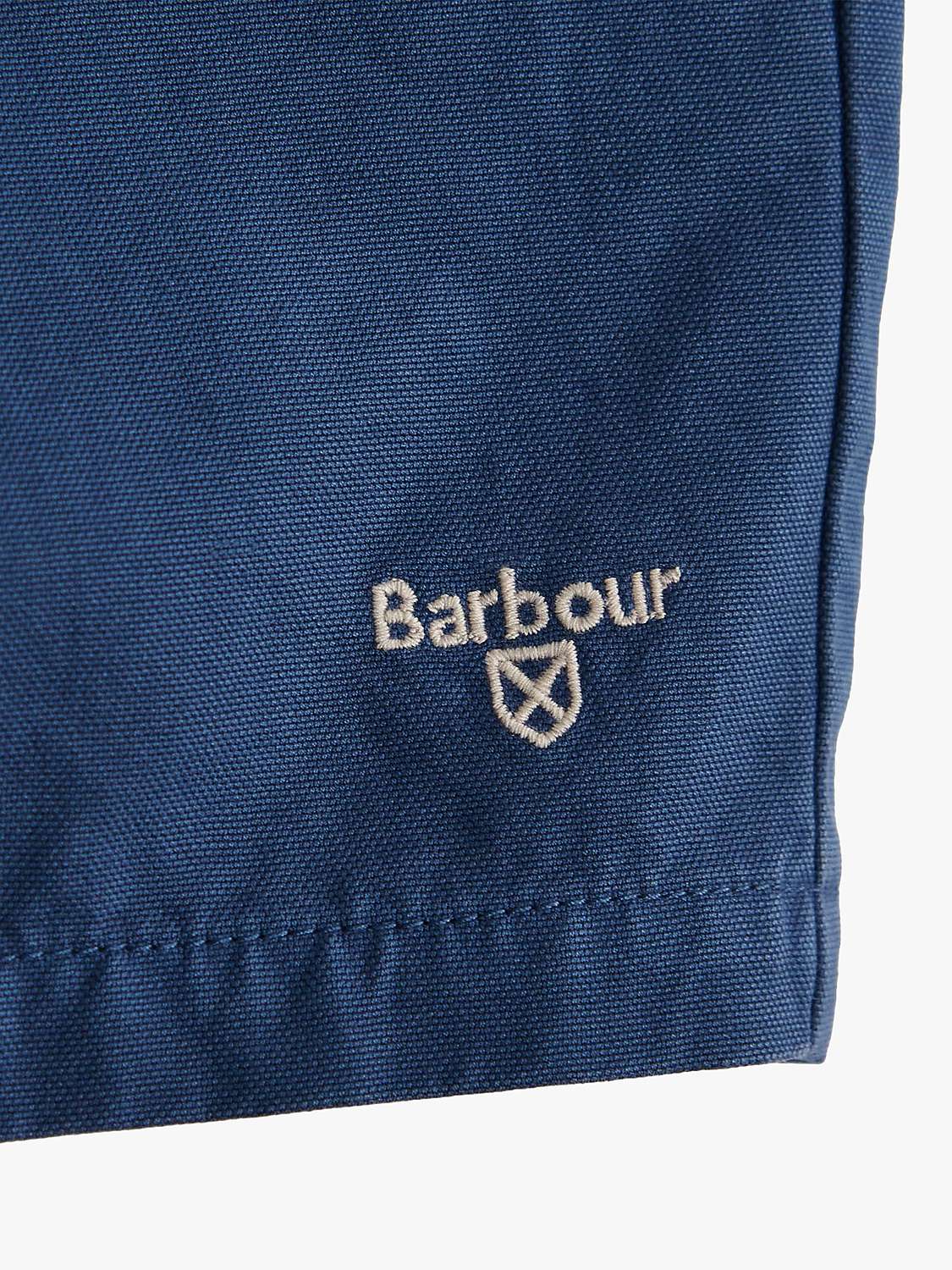 Buy Barbour Kids' Oxtown Denim Shorts, Dark Navy Online at johnlewis.com