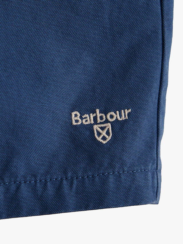 Barbour Kids' Oxtown Denim Shorts, Dark Navy