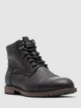 Rodd & Gunn Dobson Leather Cold Climate Military Boots, Onyx Wash