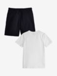 Barbour Kids' Essentials T-Shirt & Shorts Set, White/Multi, White/Multi