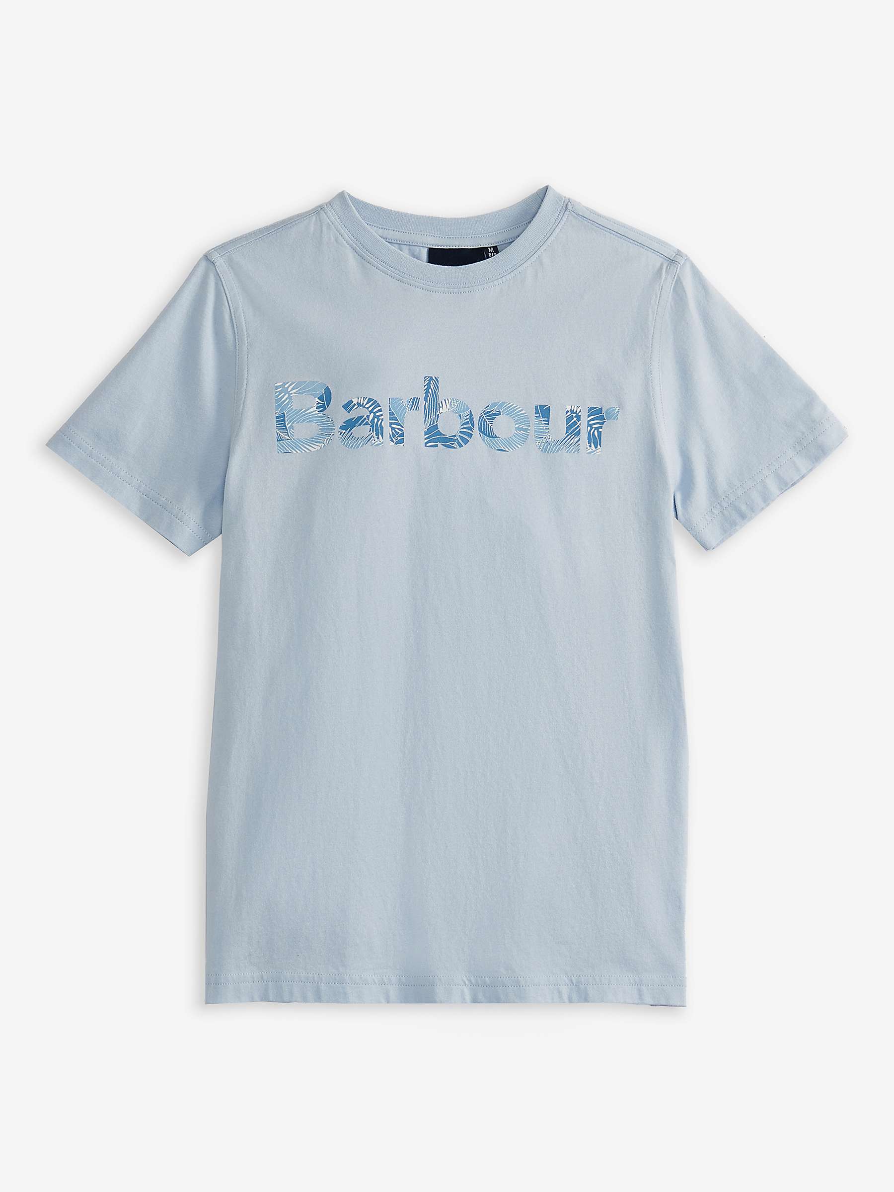 Buy Barbour Kids' Cornwall Logo T-Shirt, Blue Online at johnlewis.com