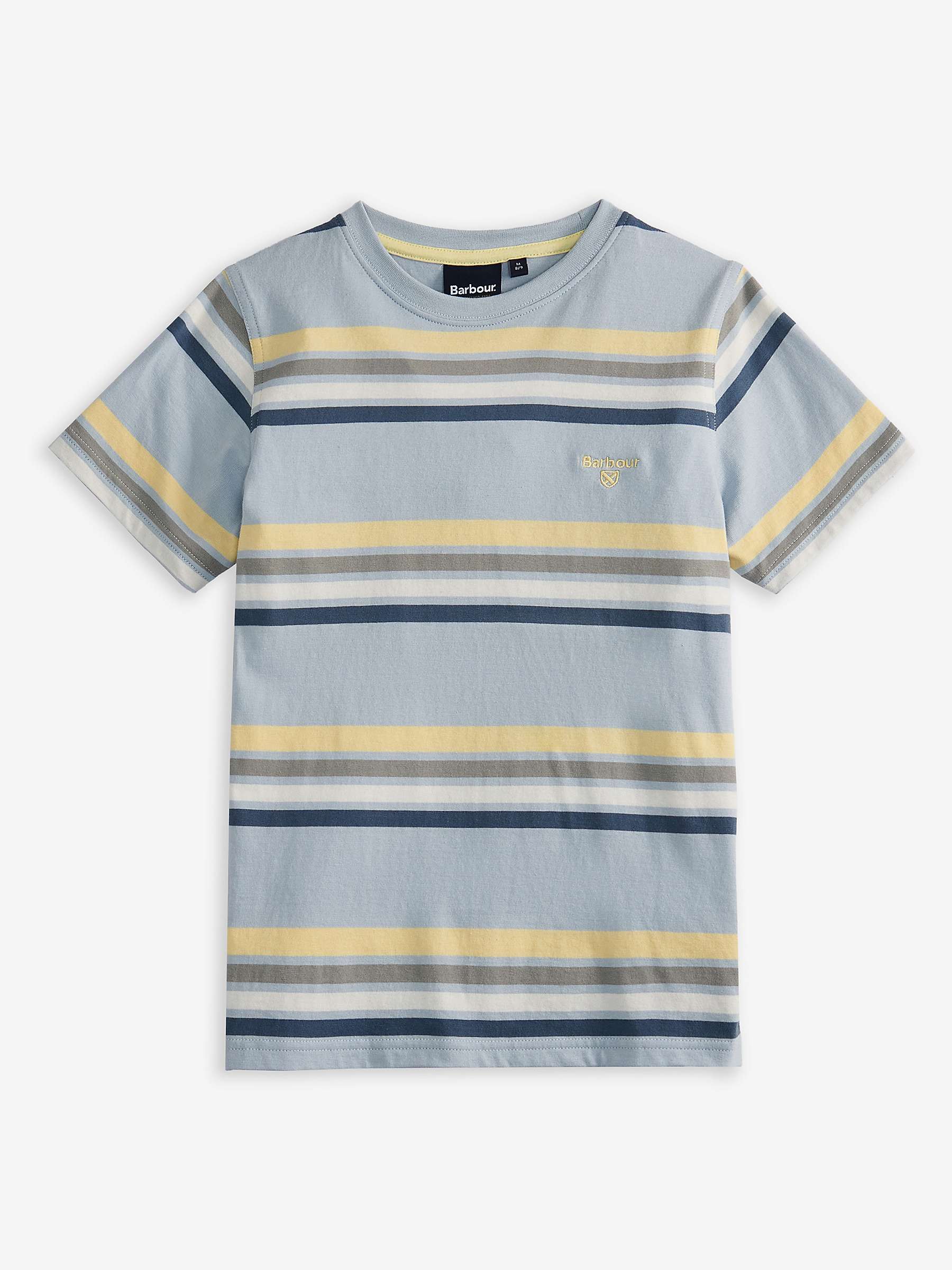 Buy Barbour Kids' Hamstead Stripe T-Shirt, Blue/Multi Online at johnlewis.com