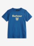 Barbour Kids' Shield T-Shirt, Blue, Blue