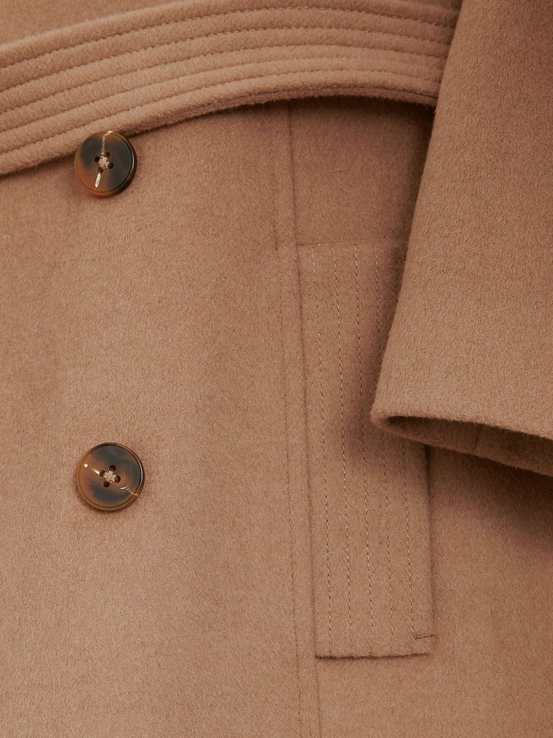 Buy Phase Eight Livvy Wool Blend Trench Coat, Camel Online at johnlewis.com