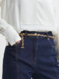 Reiss Cammie Chain Belt, Gold