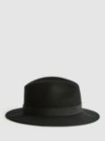 Reiss Ally Wool Fedora, Black