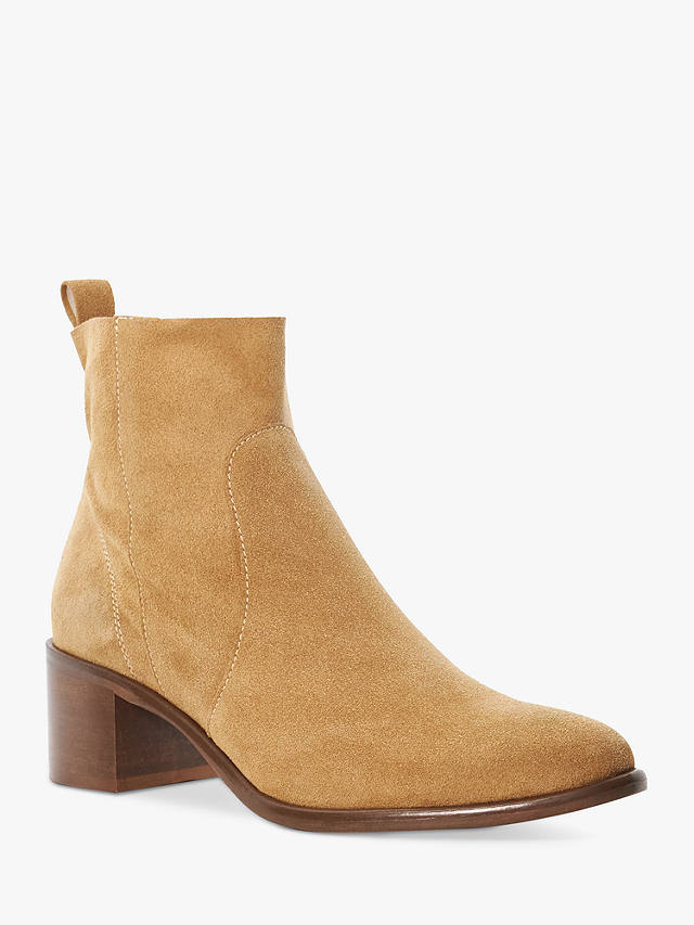 Dune Paprikaa Suede Ankle Boots, Tan-suede