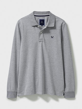 Crew Clothing Classic Polo Shirt, Mid Grey