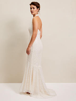 Phase Eight Guinevere Sequin Wedding Dress, Ivory