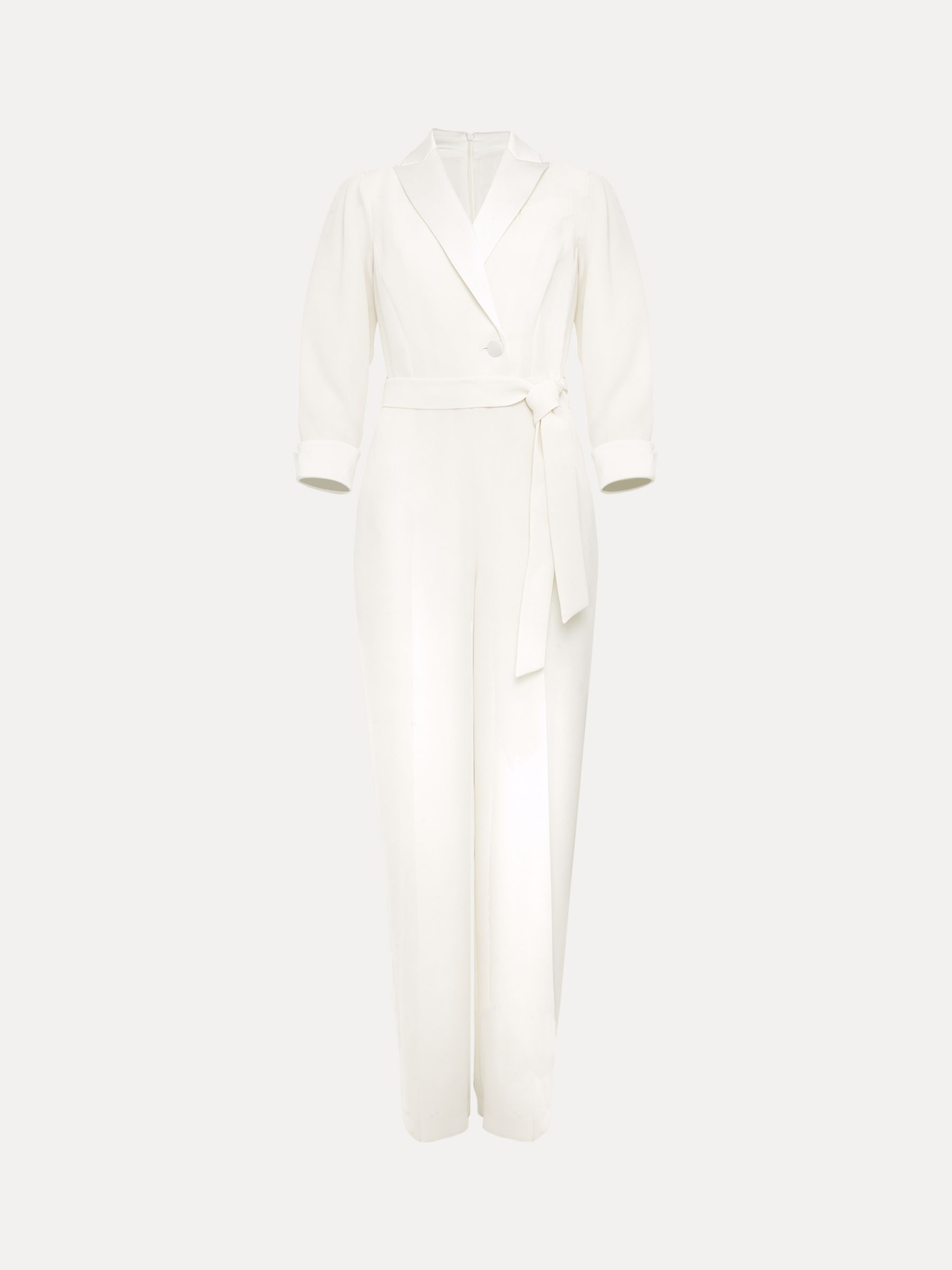 Phase Eight Kylie Tux Jumpsuit, Ivory at John Lewis & Partners