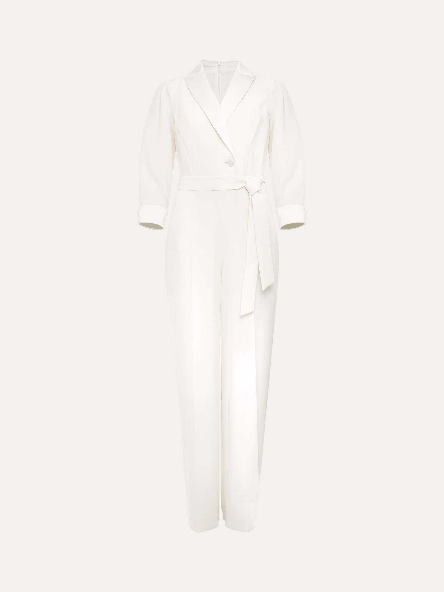 Buy Phase Eight Kylie Tux Jumpsuit, Ivory Online at johnlewis.com