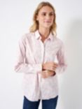 Crew Clothing Lulworth Tailored Floral Shirt, White/Pink, White/Pink