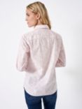 Crew Clothing Lulworth Tailored Floral Shirt, White/Pink, White/Pink