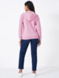 Crew Clothing Heritage Zip Through Hoodie, Fuchsia, Fuchsia