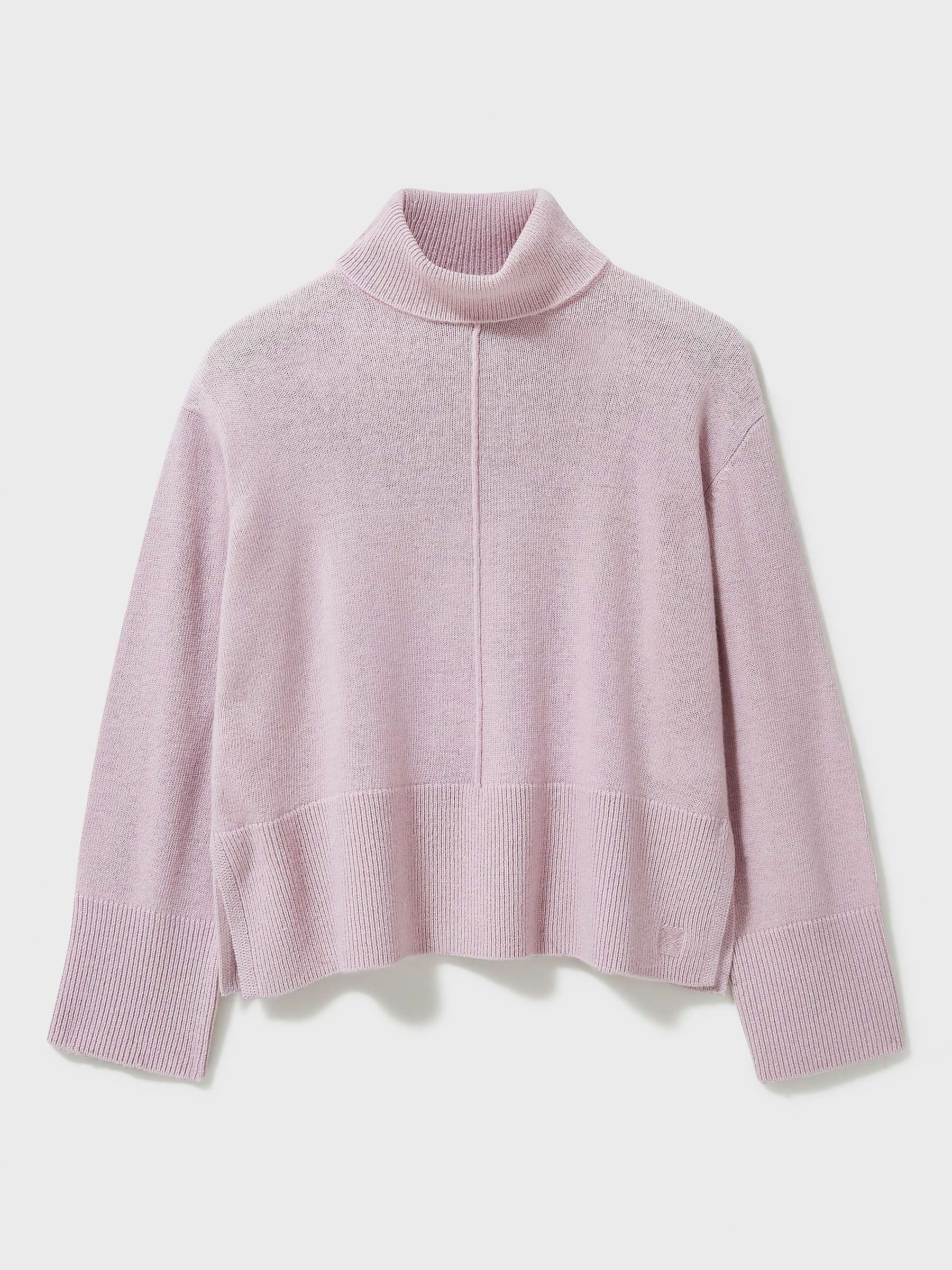 Buy Crew Clothing Wide Sleeve Wool Blend Knit Jumper, Pastel Pink Online at johnlewis.com