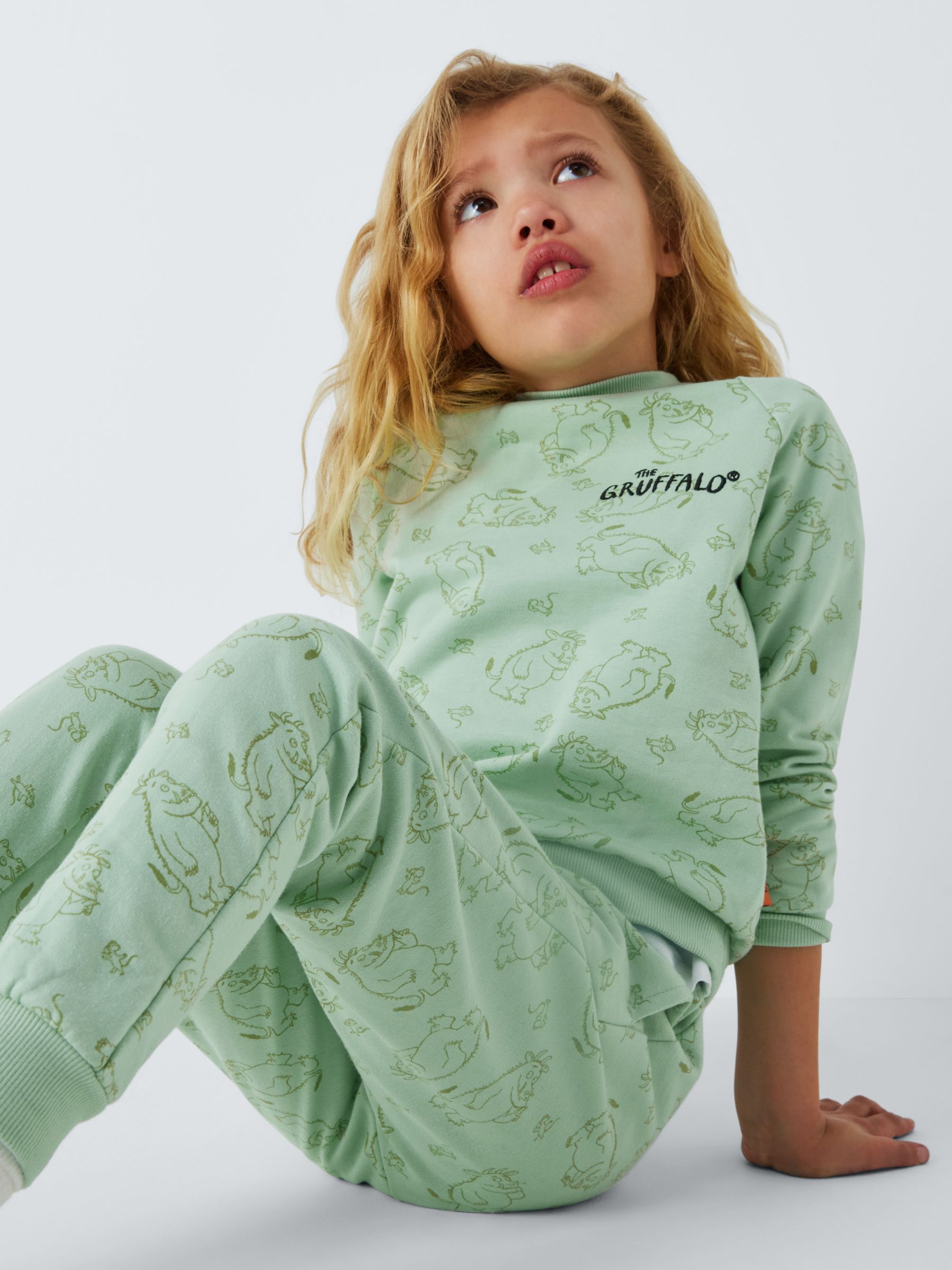 Brand Threads Kids' Gruffalo Tracksuit Set, Green, 3-4 years