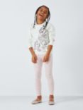 Brand Threads Kids' Disney Princess Top & Leggings Set, Pink/White