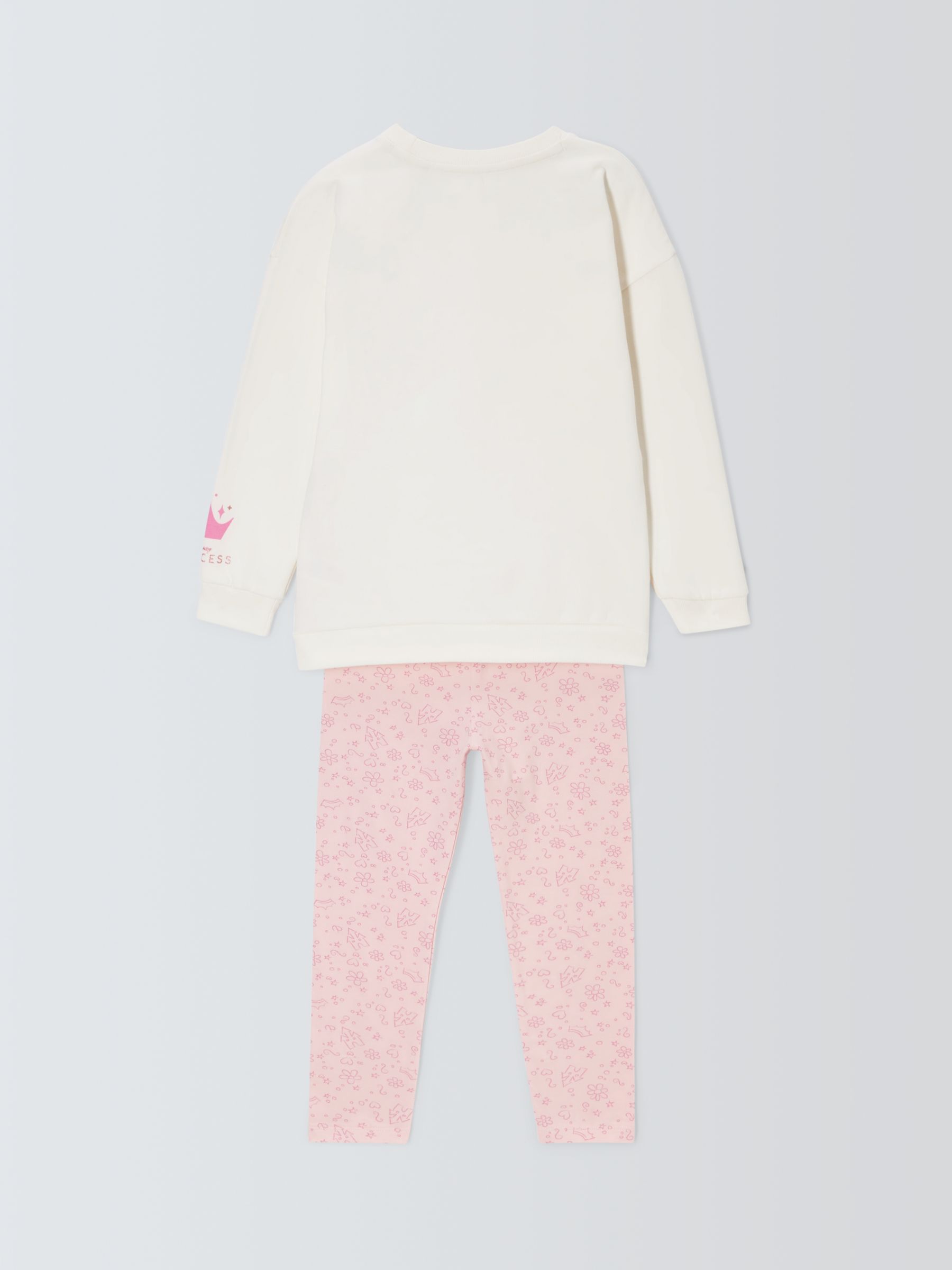 Buy Brand Threads Kids' Disney Princess Top & Leggings Set, Pink/White Online at johnlewis.com