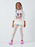 Brand Threads Kids' Barbie Top & Legging Set, Multi
