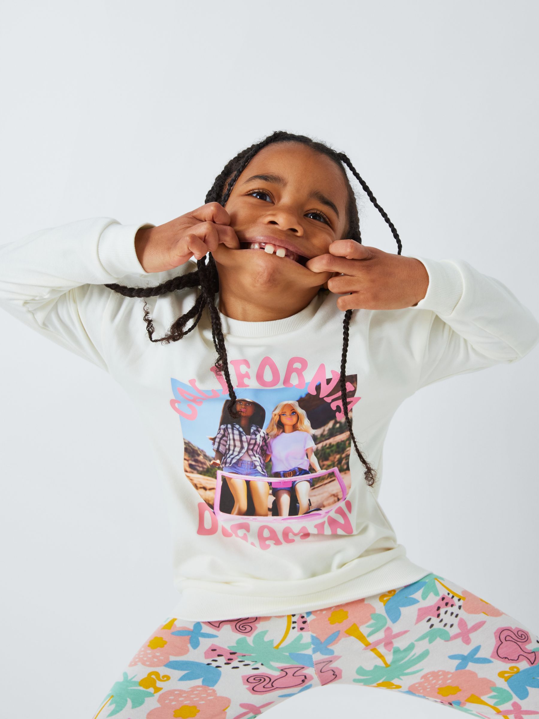 Buy Brand Threads Kids' Barbie Top & Legging Set, Multi Online at johnlewis.com