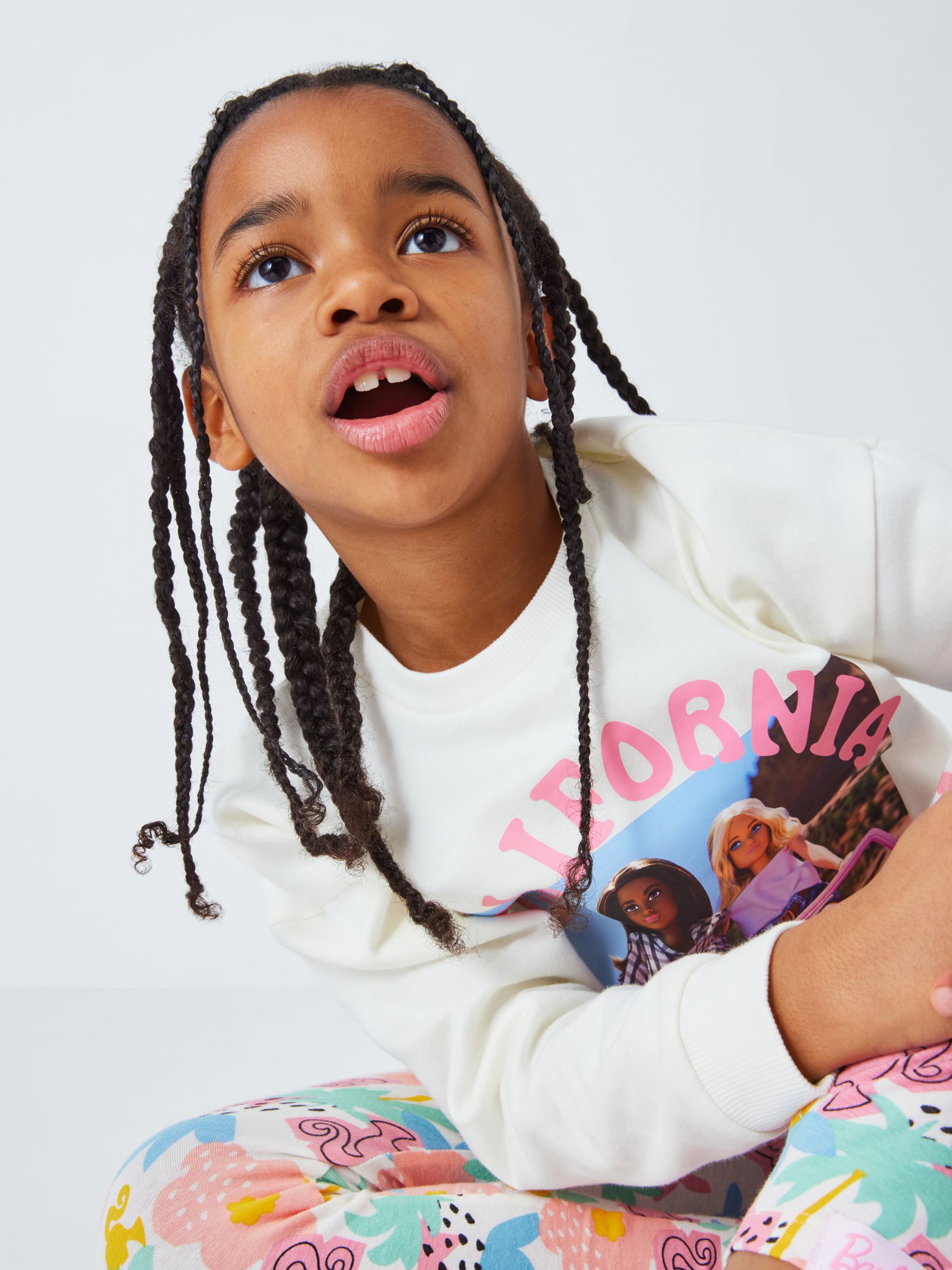 Buy Brand Threads Kids' Barbie Top & Legging Set, Multi Online at johnlewis.com